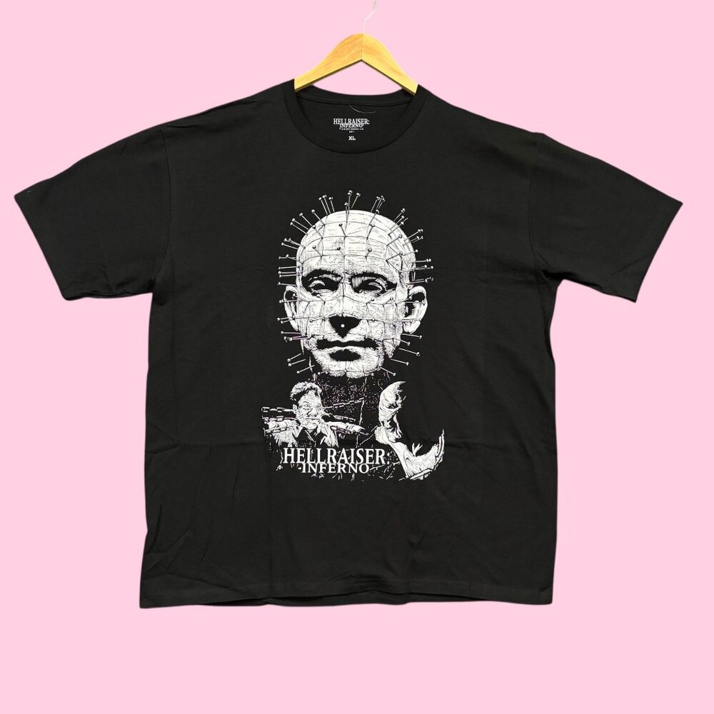 Hellraiser Inferno Welcome to Hell Pinhead Horror Tee XL